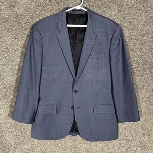 J.Crew Ludlow Suit Jacket Mens 42S Blue Wool Slim Tollegno 1900 Two Button